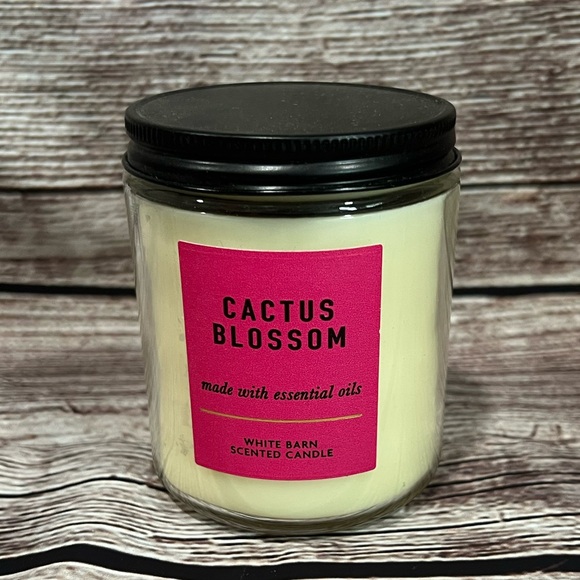 White Barn Cactus Blossom Candle - Pink Label, Cream Wax - Picture 1 of 3